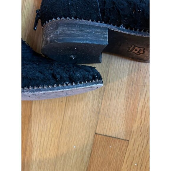 Free People Callow Textured Black Suede Knee High Tall Riding Boots Size… - Picture 3 of 8